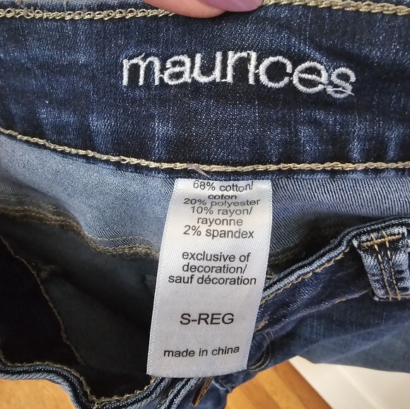 Maurices Blue Skinny Jeans with Mid Rise - Picture 3 of 4